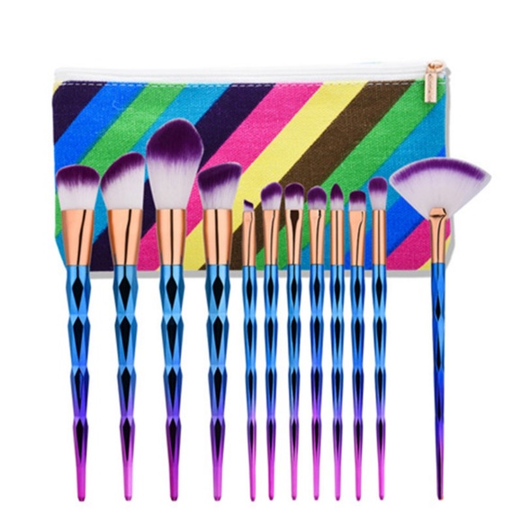 Other - Colourful 13-piece Makeup Brush Set